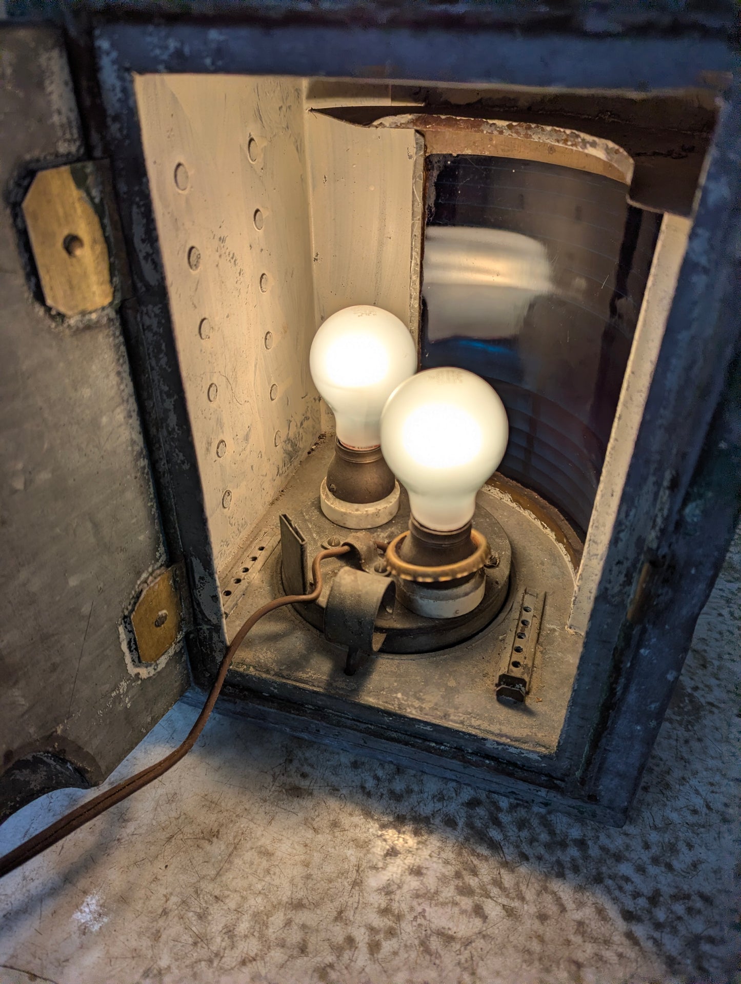 Antique Navigational Masthead Electrified  Lantern