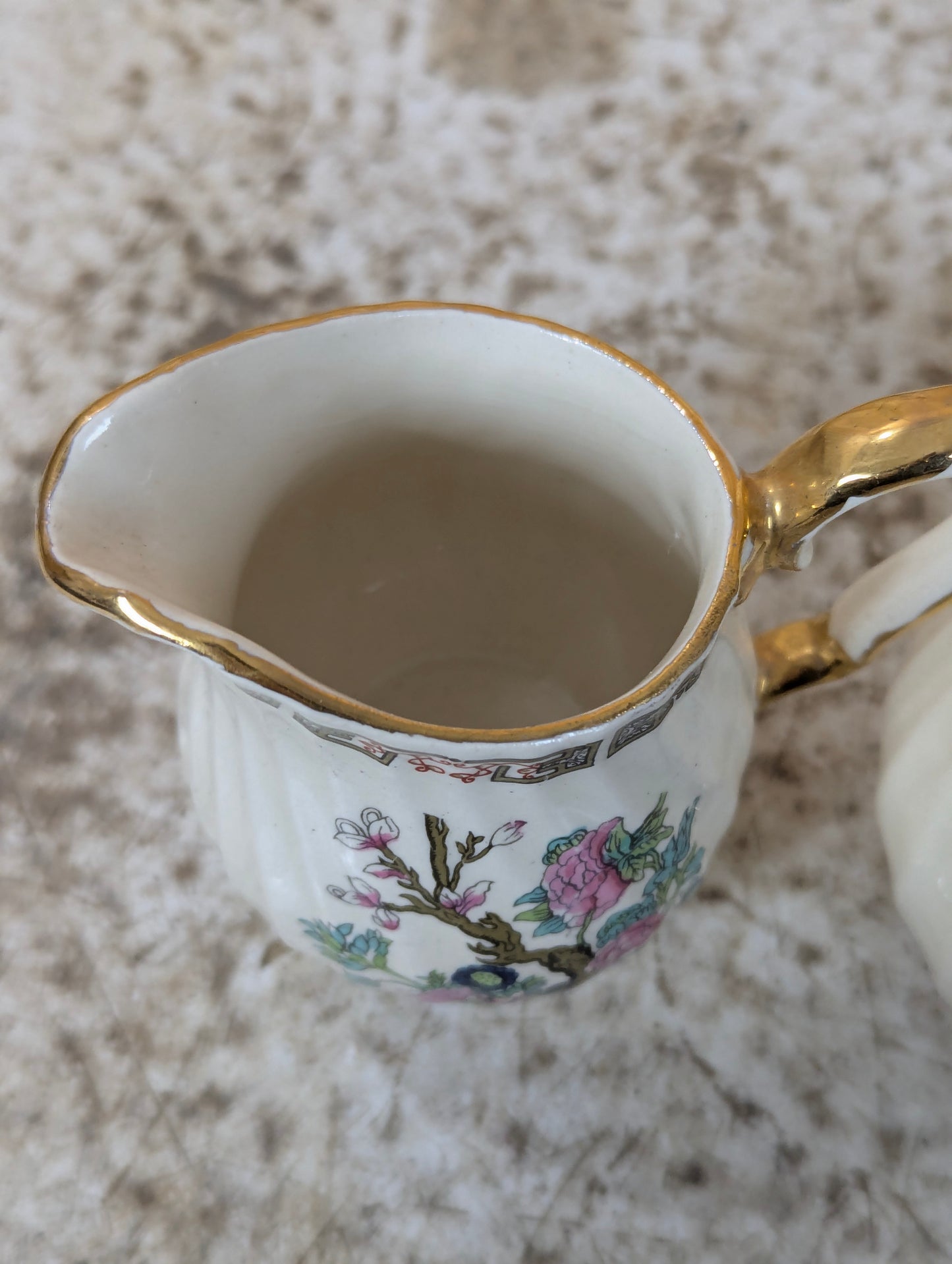 Set of 4 Vintage Sadler Indian Tree Peony Tea Set