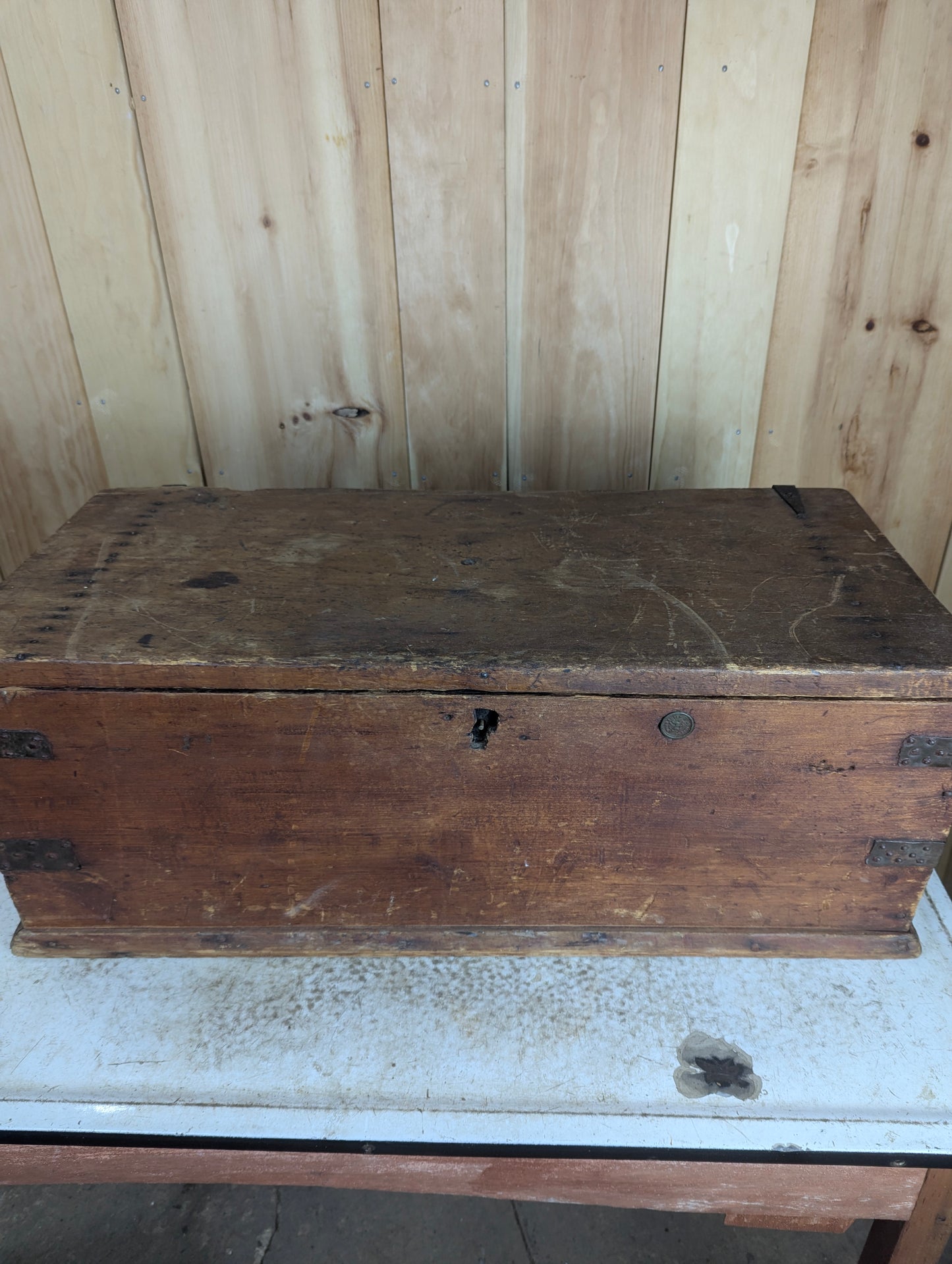 Antique Wooden Toolbox