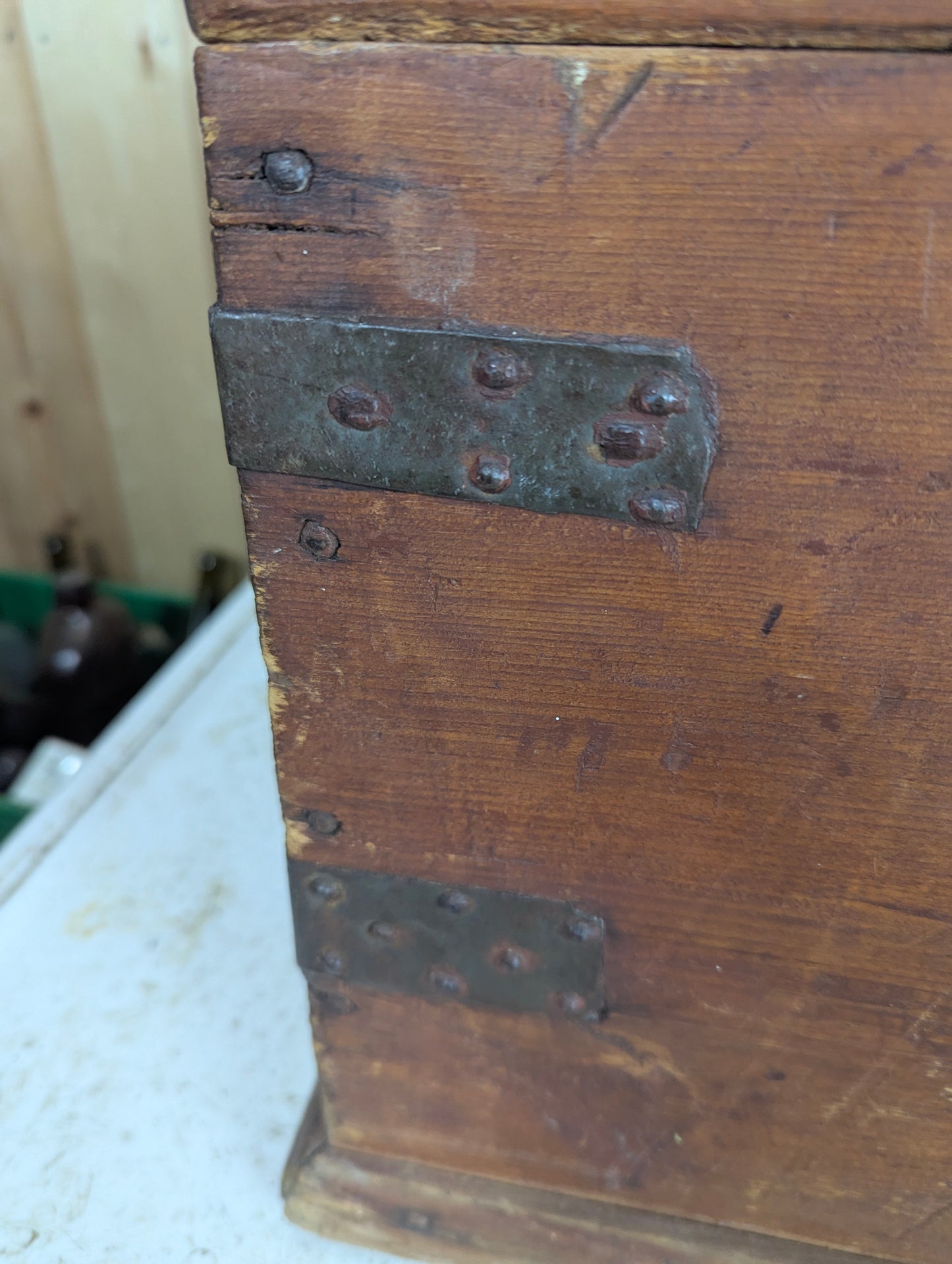 Antique Wooden Toolbox