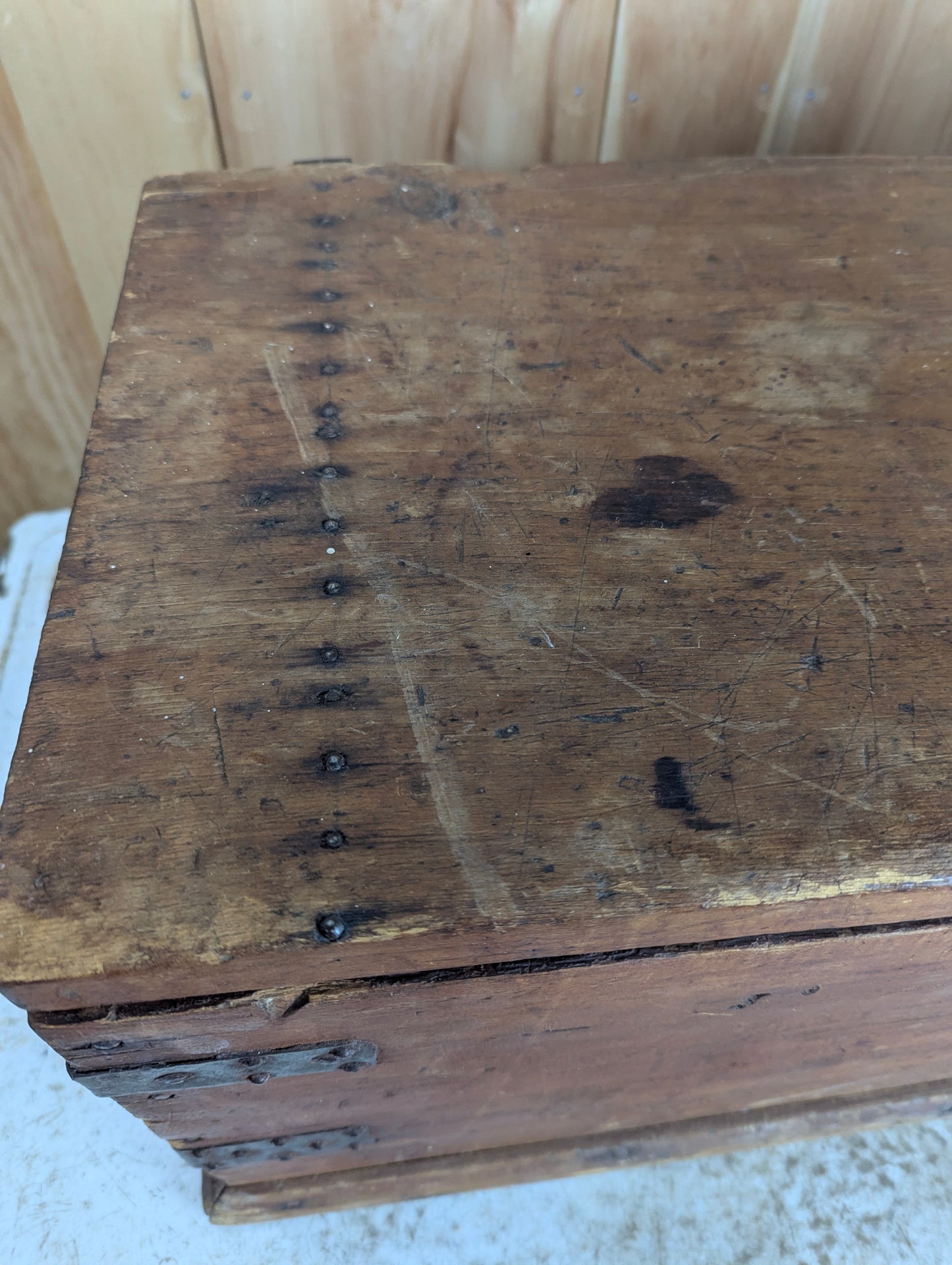 Antique Wooden Toolbox