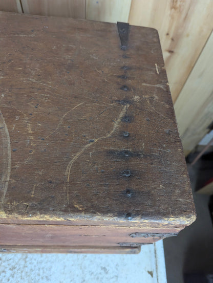 Antique Wooden Toolbox