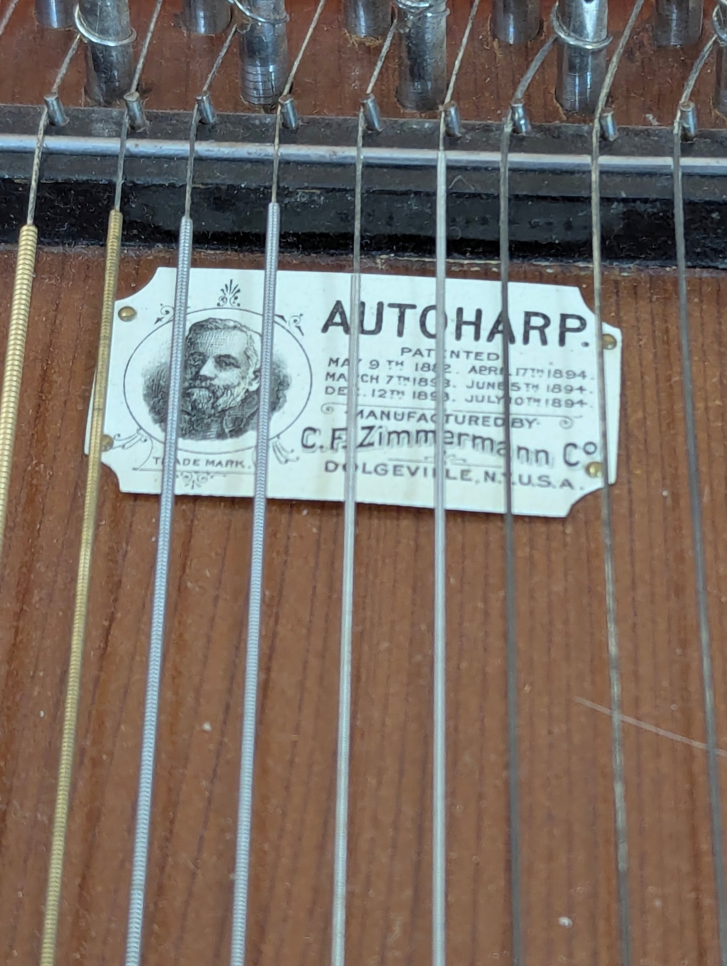 Antique Autoharp in Case