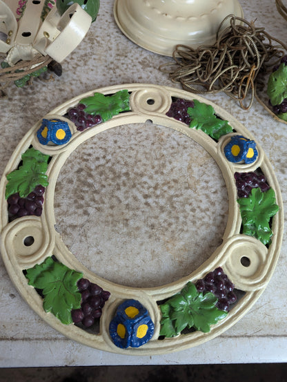 Antique 3-Light Chandelier with 2 Double Fixture Wall Sconces