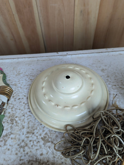 Antique 3-Light Chandelier with 2 Double Fixture Wall Sconces