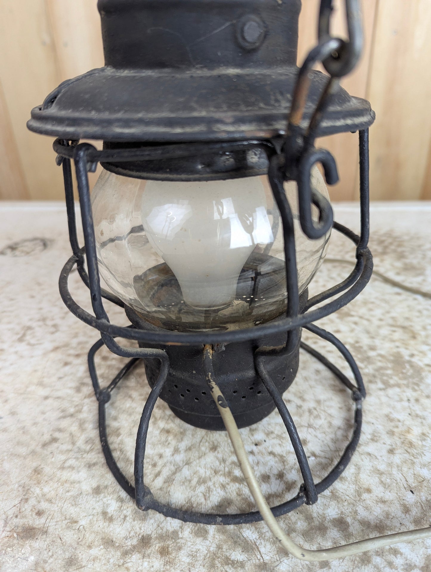 Antique Electrified CNR Lantern