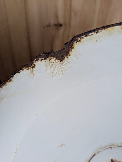 Vintage 18” Green Industrial Enamel Light Shade