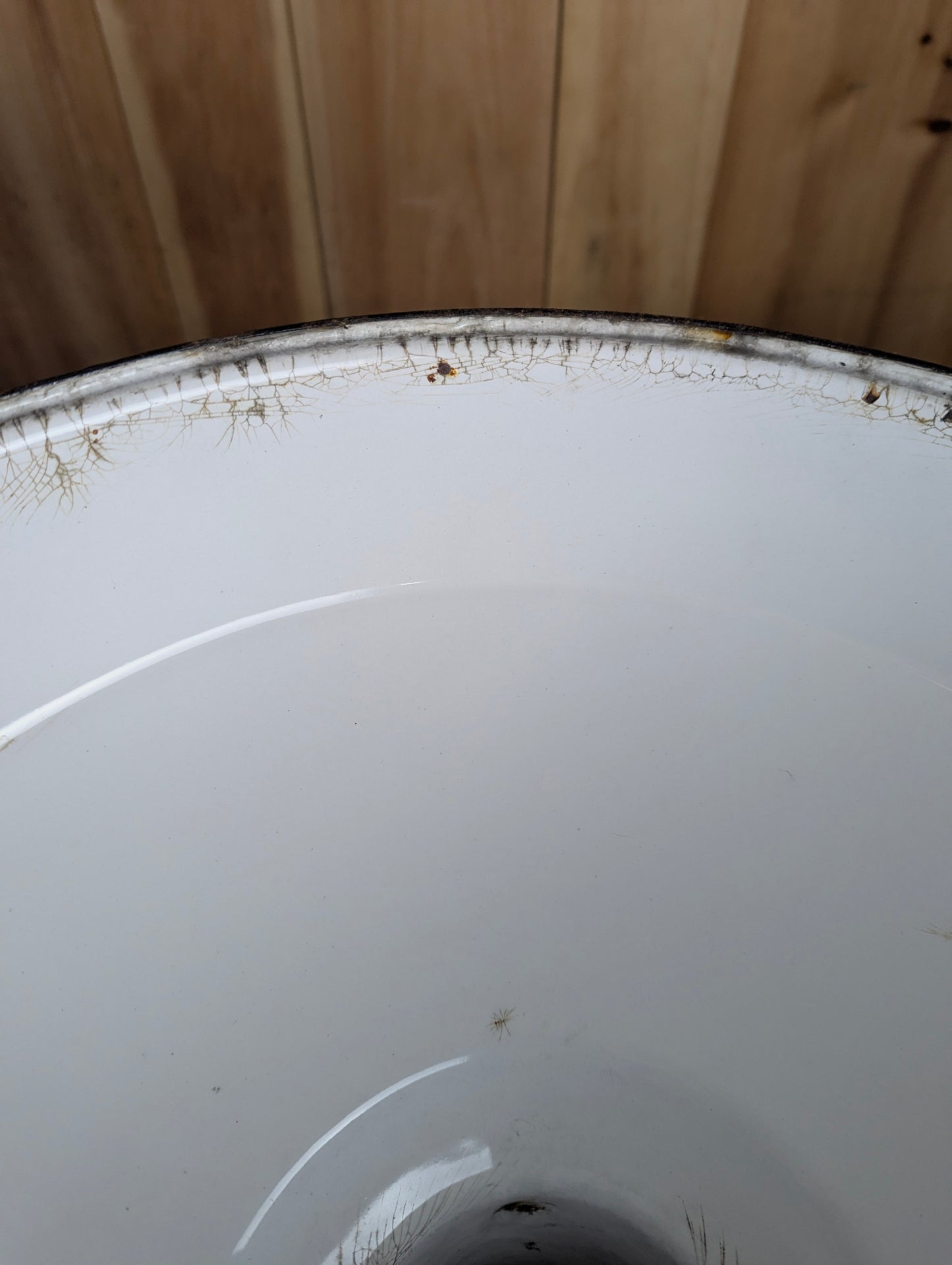 Vintage 16” Green Enamel Light Shade