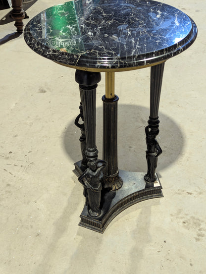 Italian Marble Topped Side Table