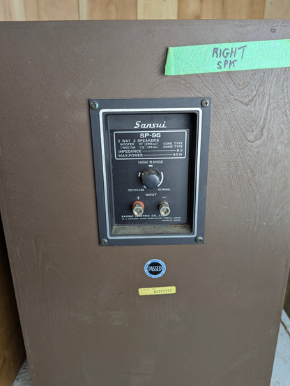 Pair of Sansui SP95 Speakers