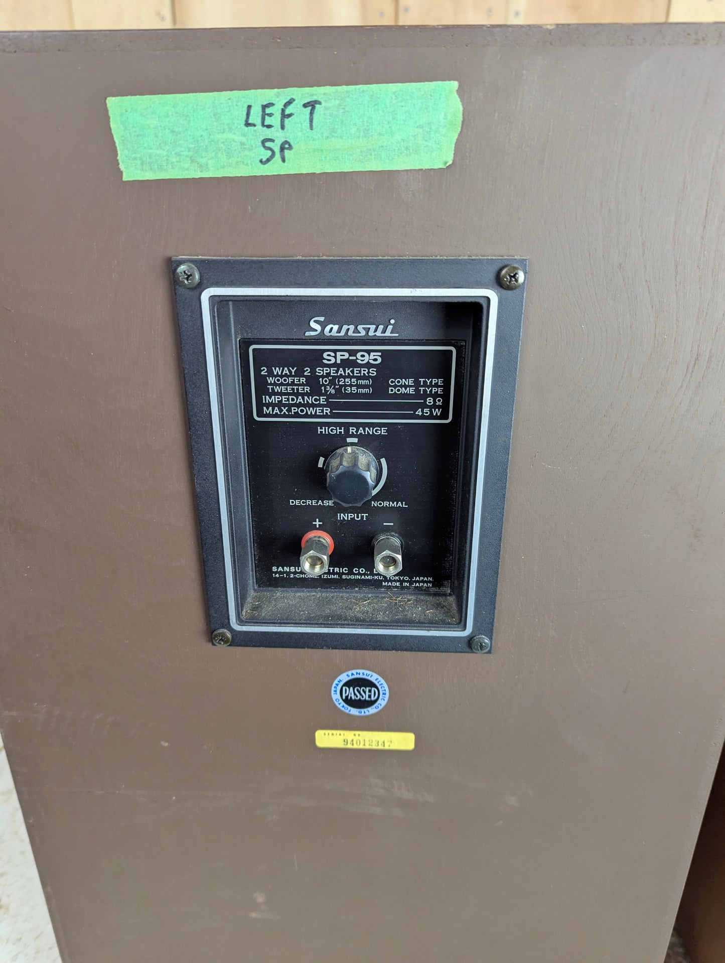 Pair of Sansui SP95 Speakers