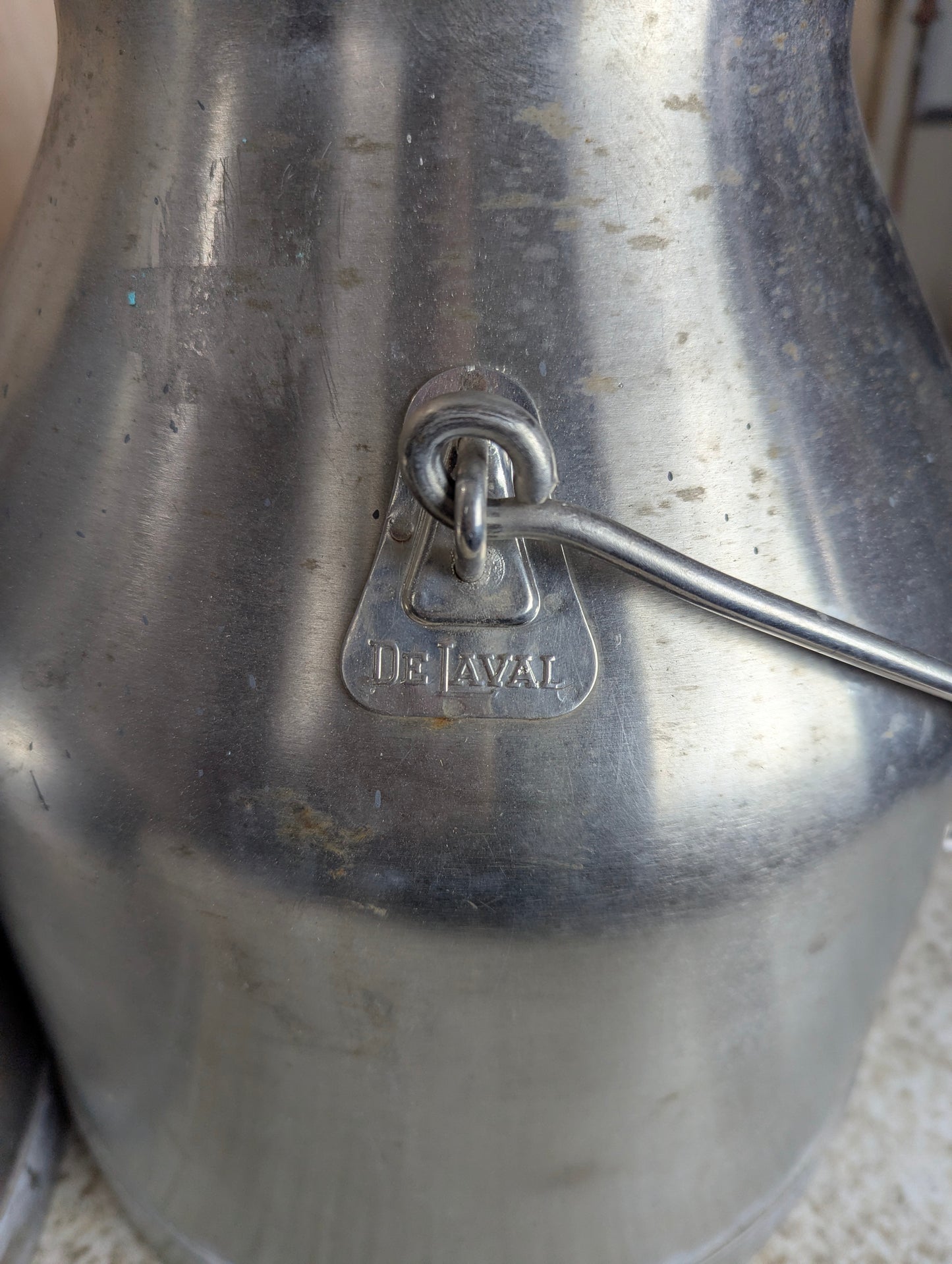 De Laval Stainless Steel 5 Gal. Milking Churn Pail