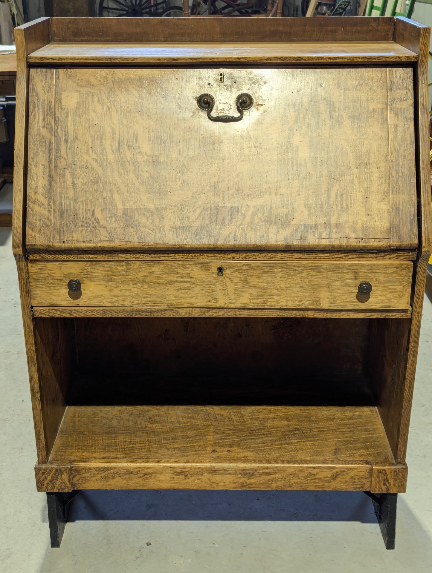 Antique Pull Down Secretary Desk