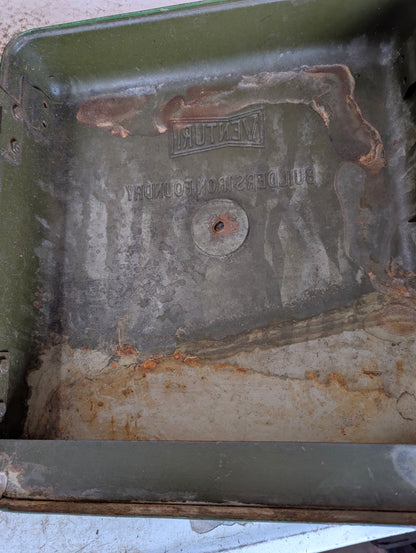 Vintage Venturi Builder’s Iron Foundry Wall Mounted Tool Box