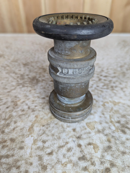 Dyer & Miller Brass Fire Fighter Fire Hose Nozzle