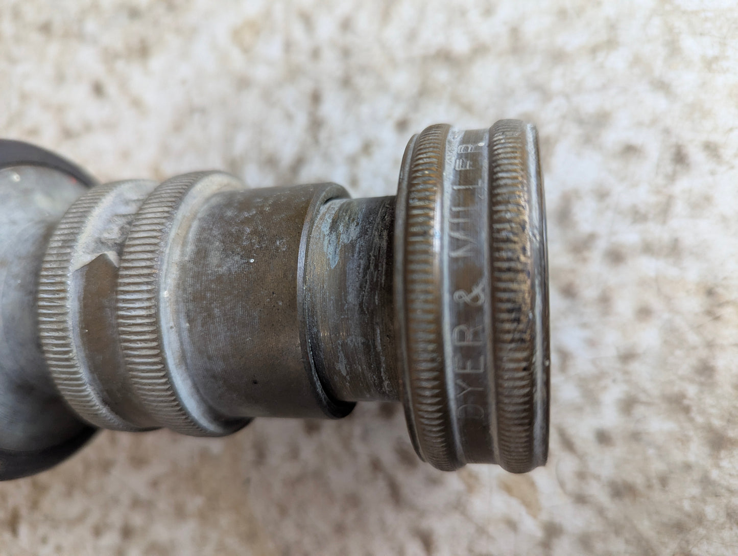 Dyer & Miller Brass Fire Fighter Fire Hose Nozzle