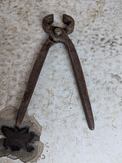 Vintage Blacksmith Metal Nipper Pliers