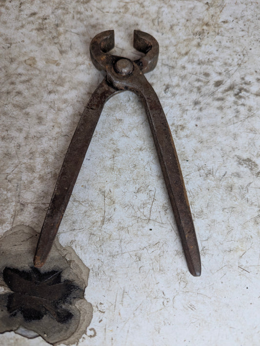 Vintage Blacksmith Metal Nipper Pliers