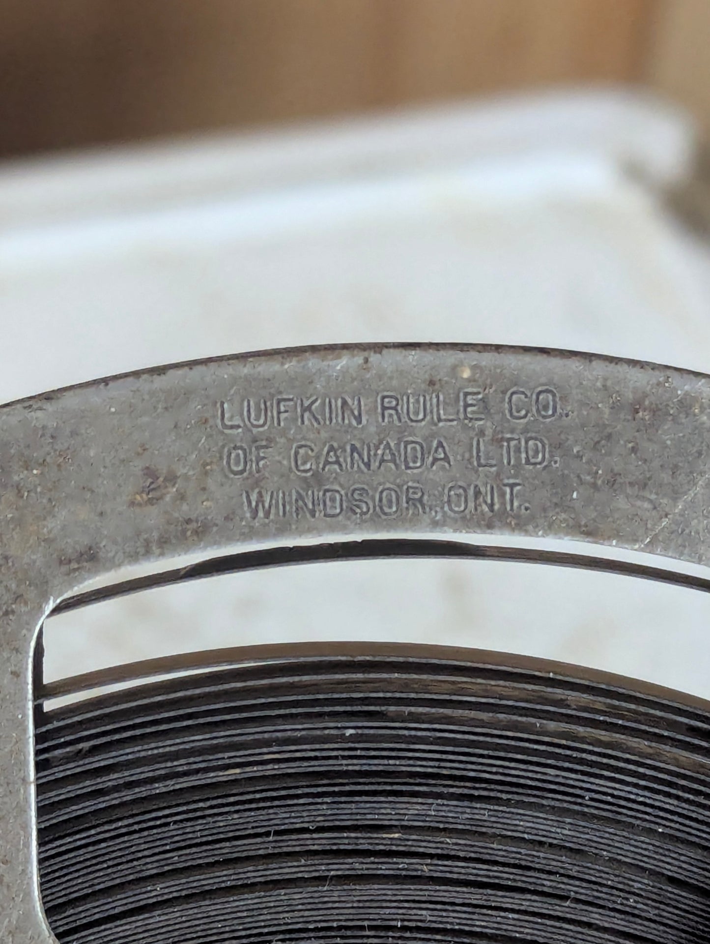 Vintage Lufkin Co. Surveyor Steel Tape Measure