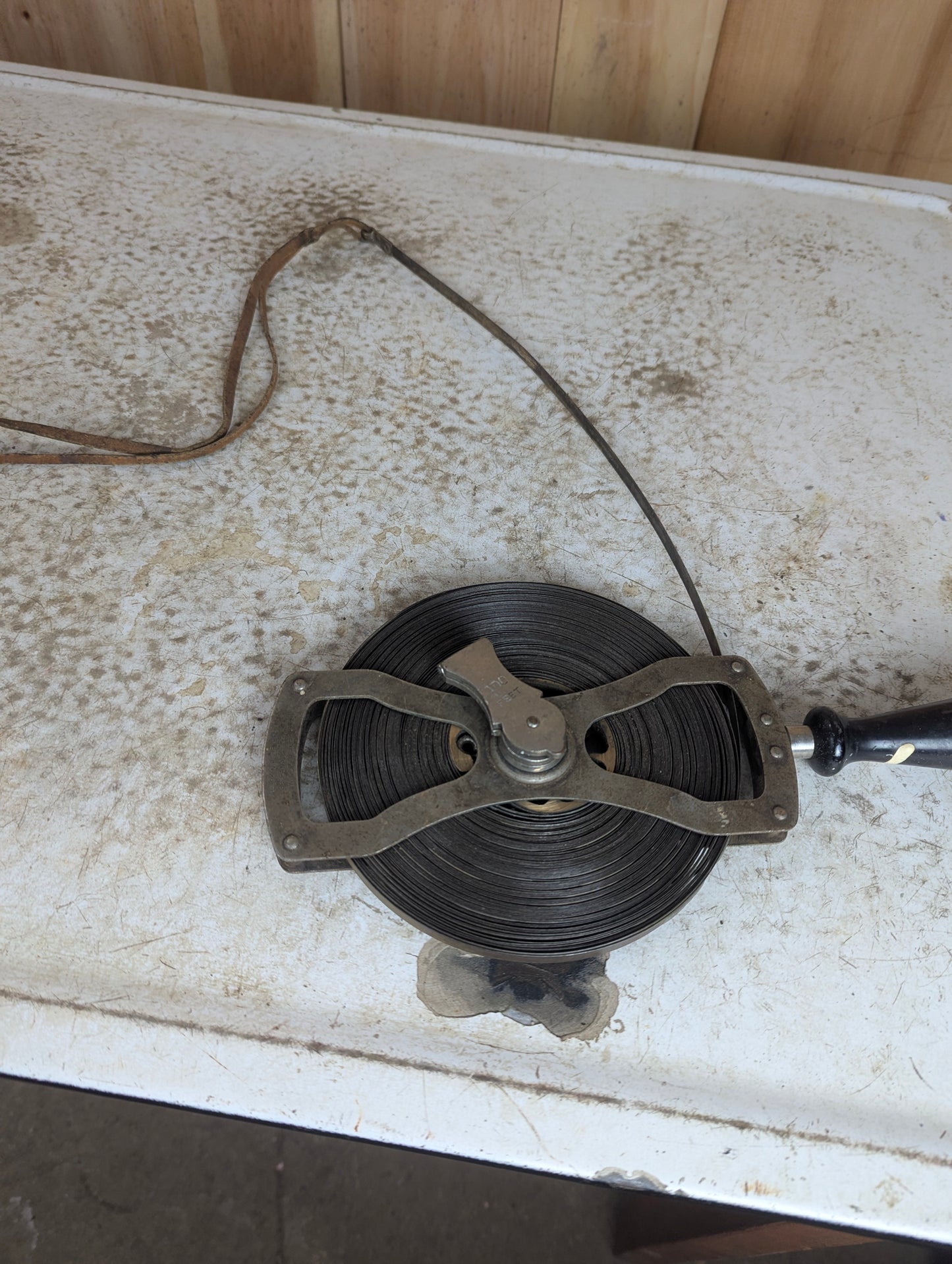 Vintage Lufkin Co. Surveyor Steel Tape Measure