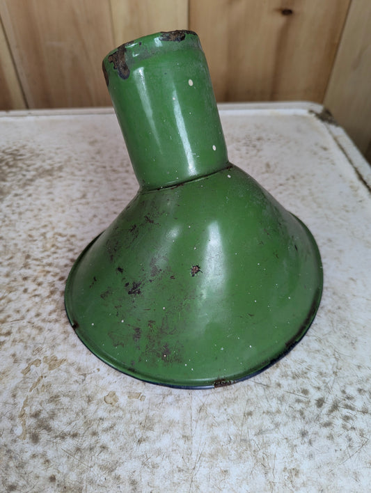 Vintage Green Angle Enamel Light Shade