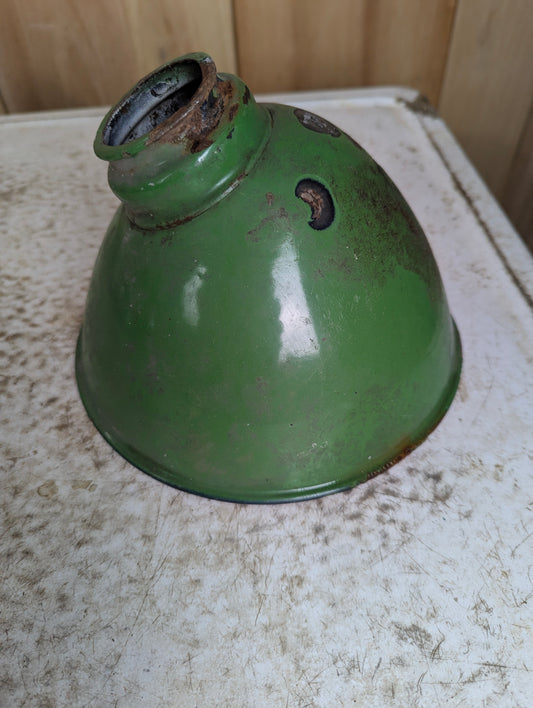 Vintage Green Angle Enamel Light Shade