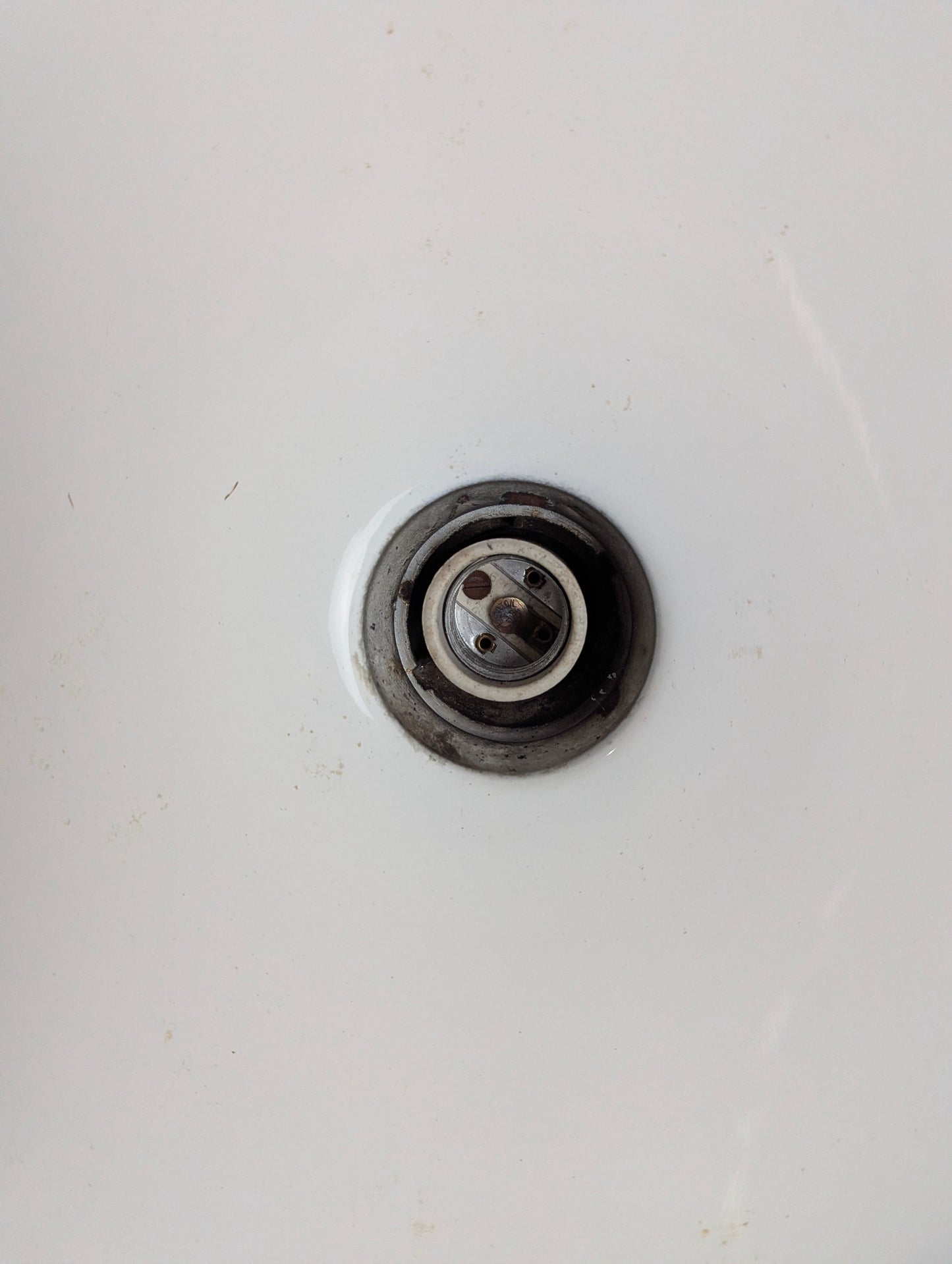 Vintage 12” Green Enamel Light Shade with Socket & Wiring