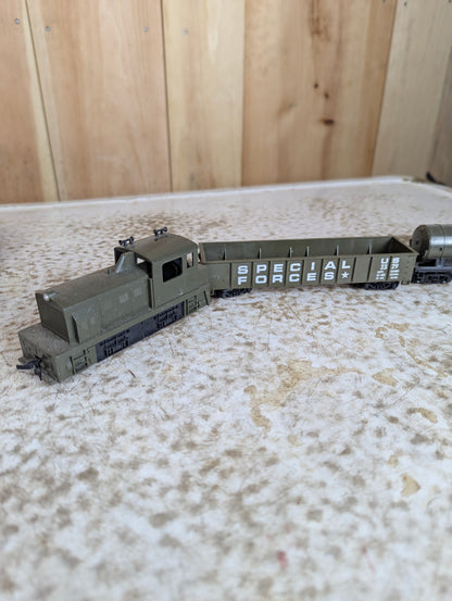 Tyco HO Scale G I Joe 4 Pc. Train Set (“As is” condition)
