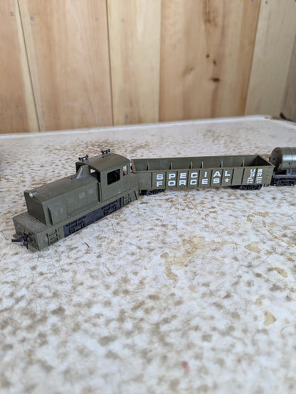 Tyco HO Scale G I Joe 4 Pc. Train Set (“As is” condition)