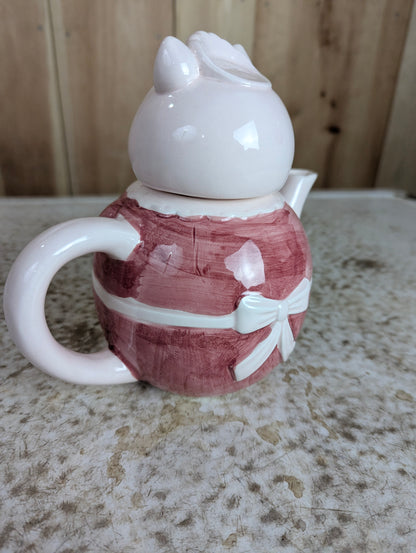Ceramic Pig in Maid Uniform Teapot