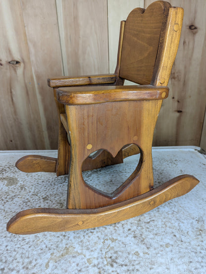 Handcrafted Wooden Doll Chair