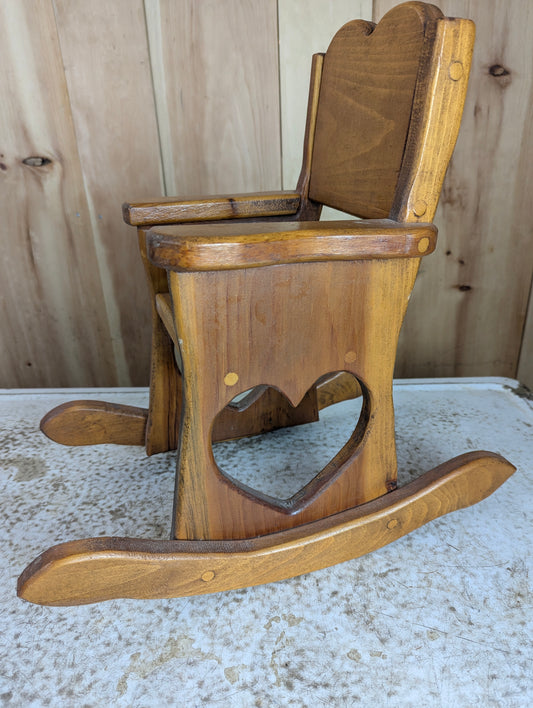 Handcrafted Wooden Doll Chair