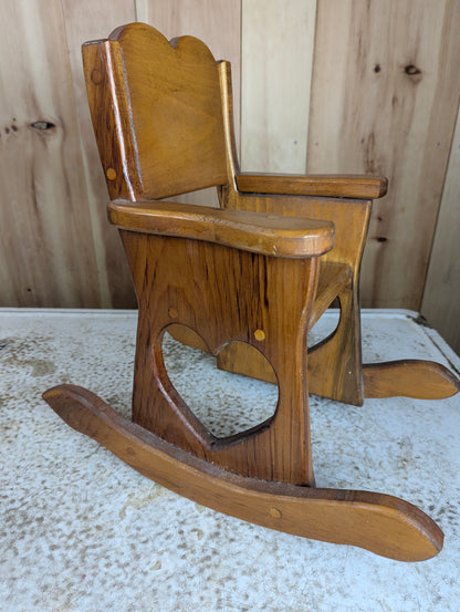 Handcrafted Wooden Doll Chair
