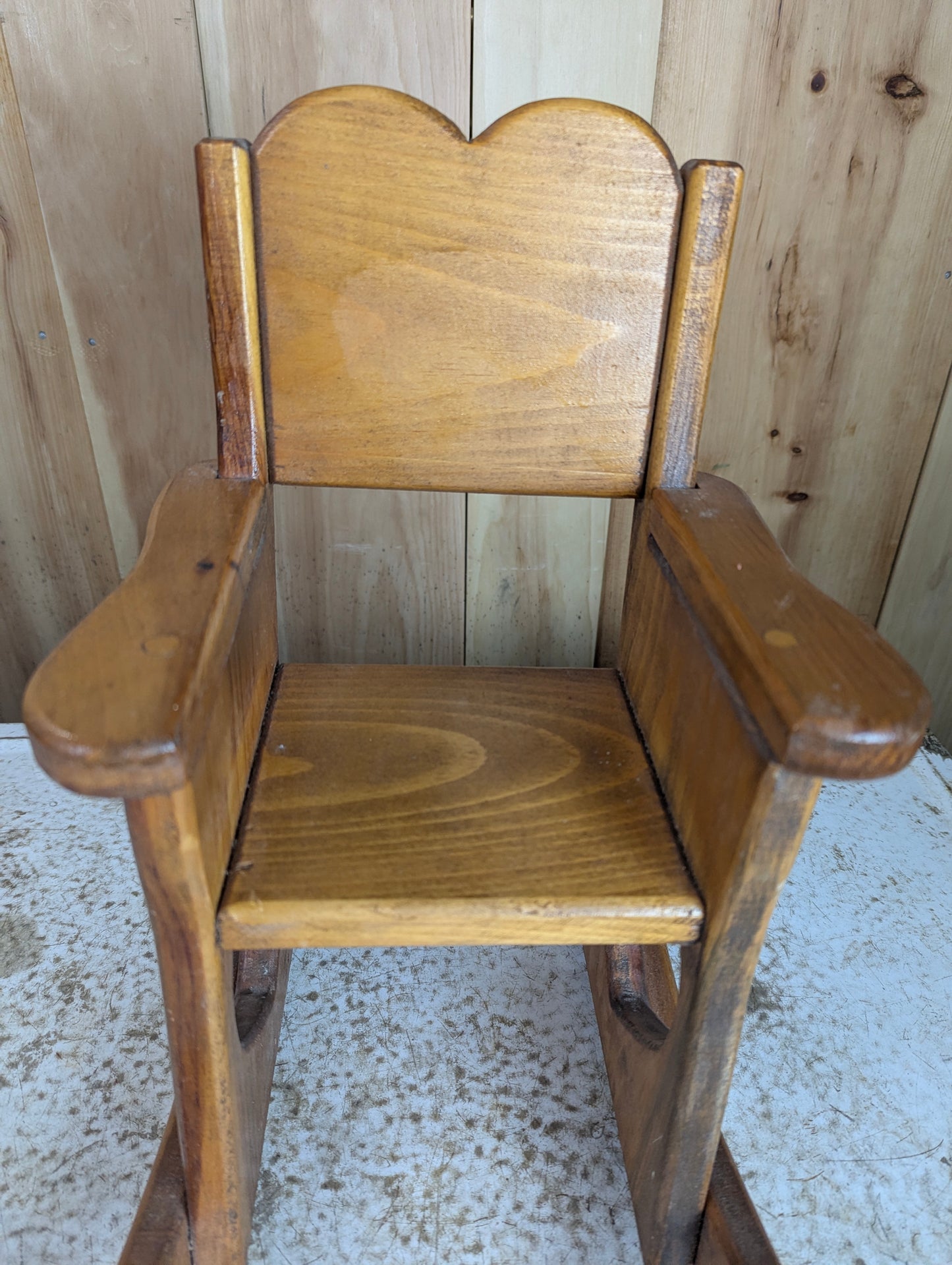 Handcrafted Wooden Doll Chair