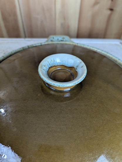 Vintage 12" Sunburst Casserole Dish with Lid