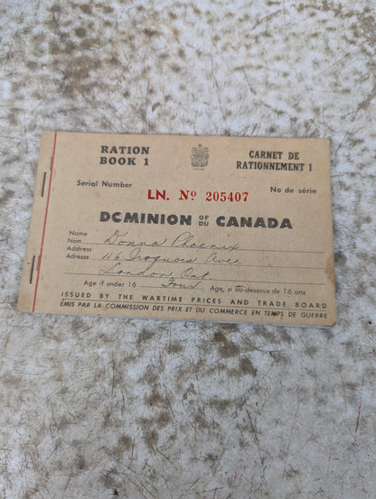WW2 Ration Books