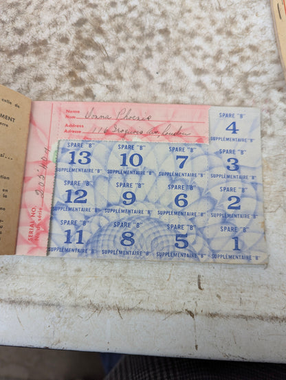 WW2 Ration Books