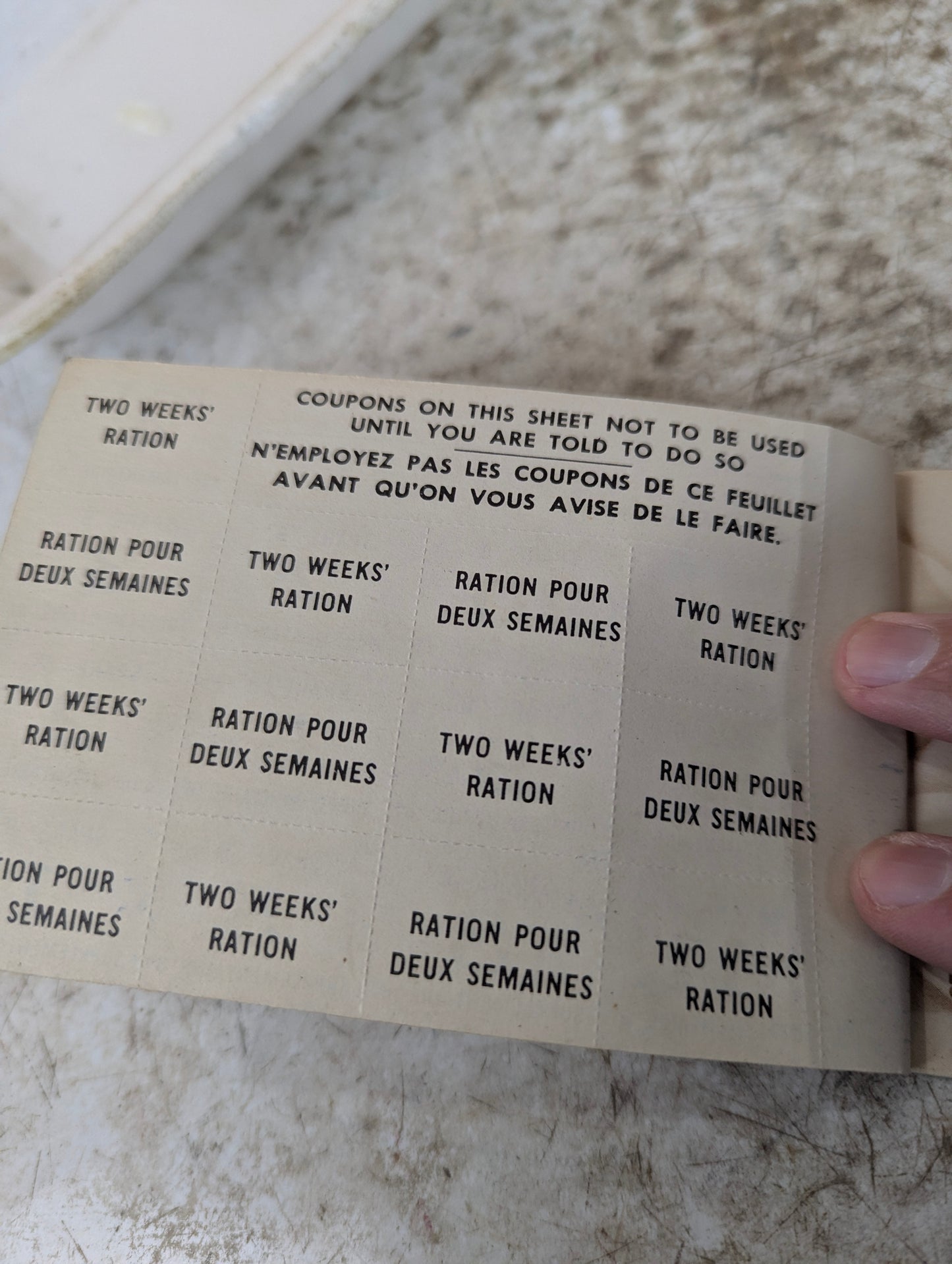 WW2 Ration Books