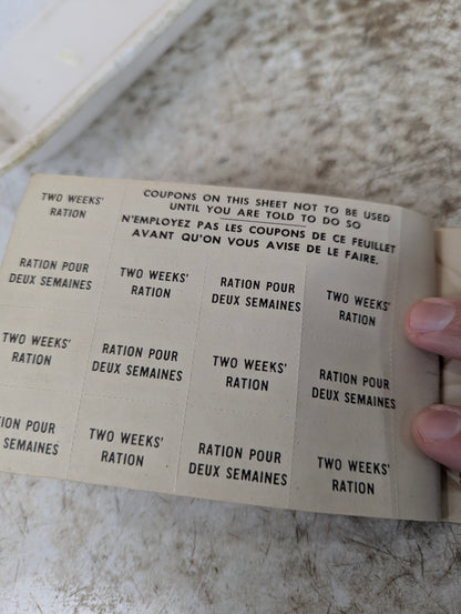 WW2 Ration Books
