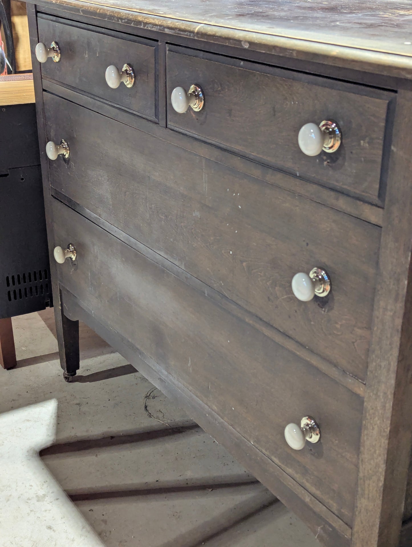 Antique 4-Drawer Dresser with Tilt Mirror