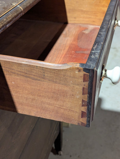 Antique 4-Drawer Dresser with Tilt Mirror