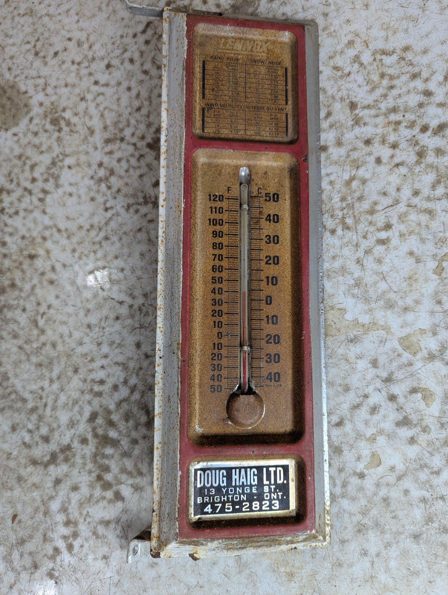 Vintage Lennox Thermometer