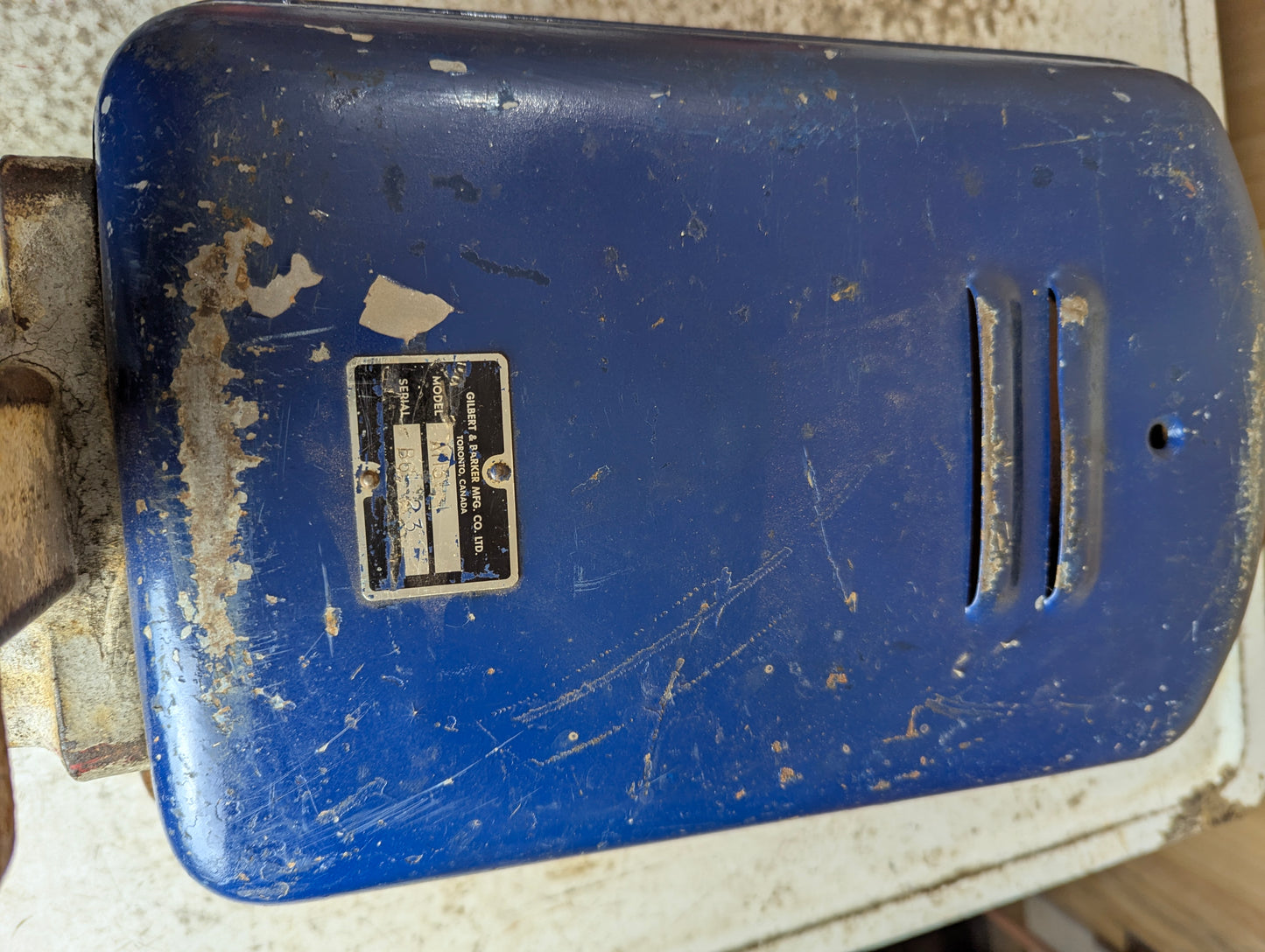 Vintage Gilbarco Air Meter Shell with Mounting Bracket