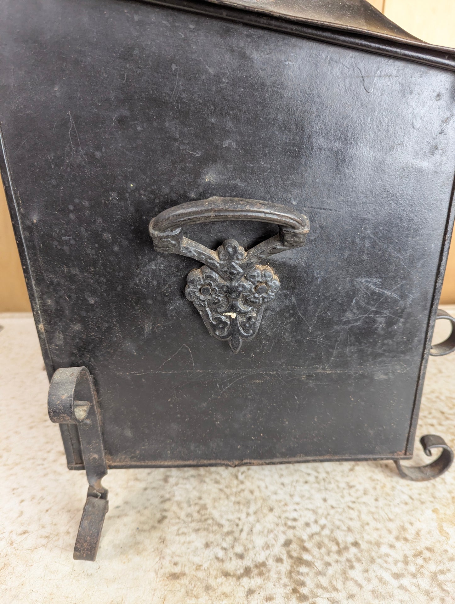 Antique Coal Scuttle Box
