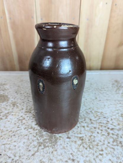 Antique 8.5" Stoneware Jar Crock