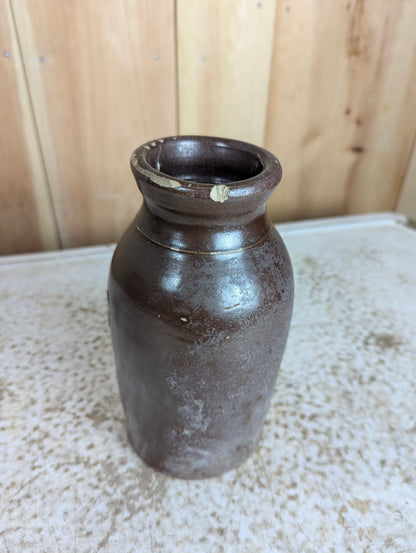 Antique 8.5" Stoneware Jar Crock