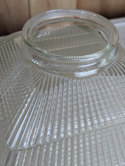 Vintage Square Holophane Glass Lampshade