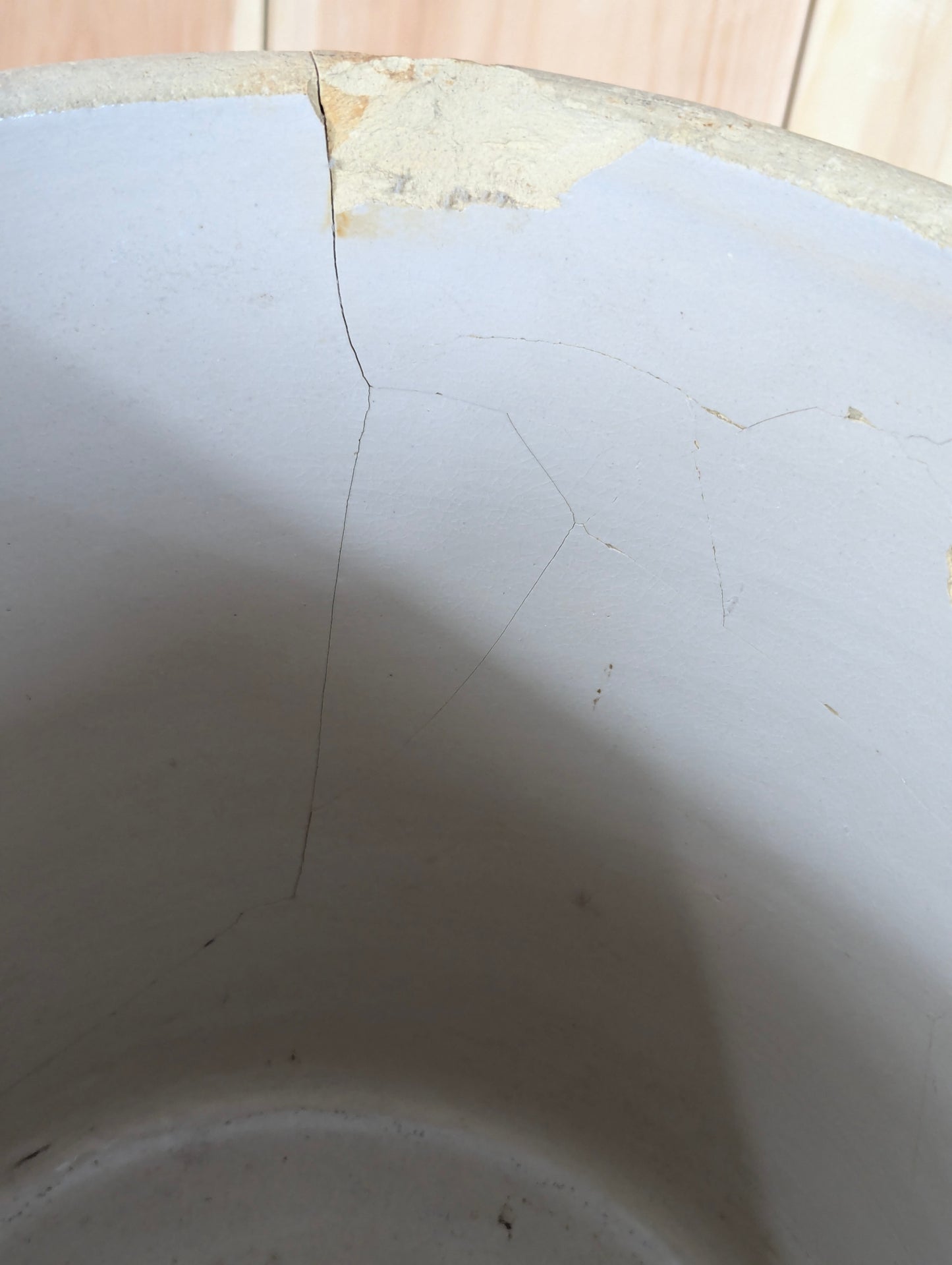 No. 4 Stoneware Crock - Damaged