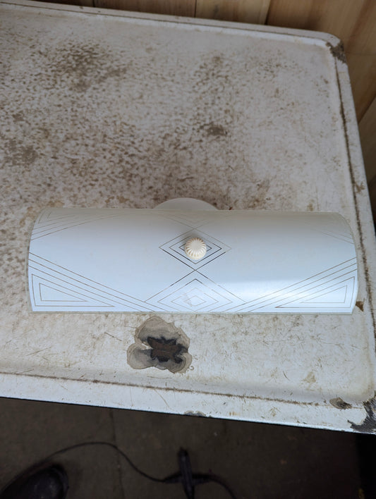 Vintage Frosted Glass Wall Sconce