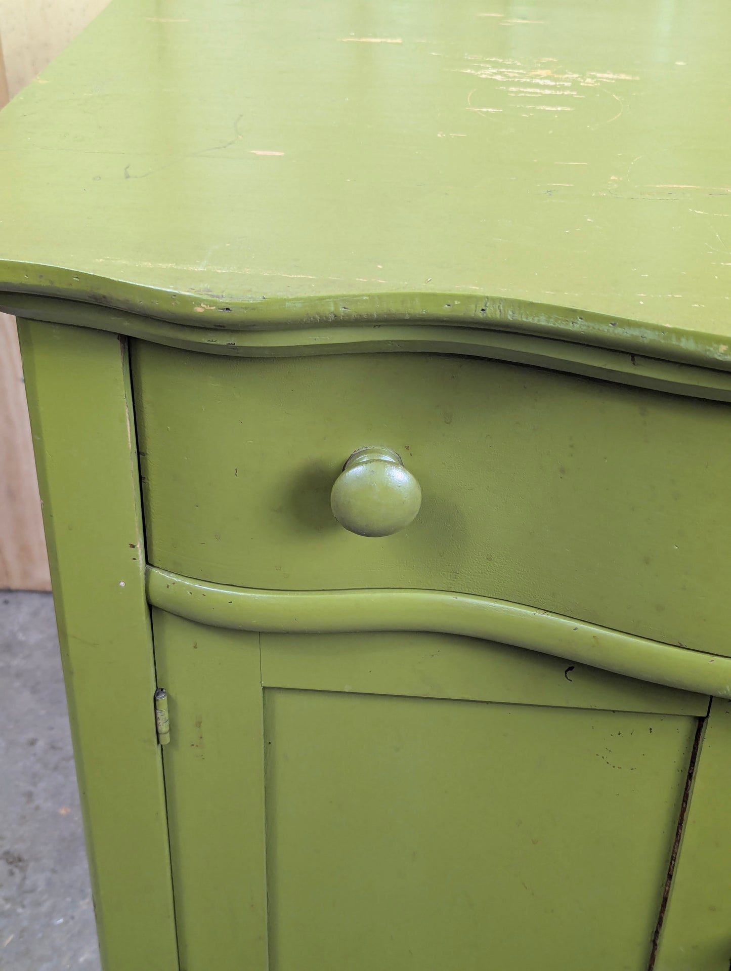 Antique Painted 1 Drawer Washstand